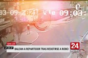 San Luis: disparan a repartidor en la mandíbula tras resistirse a robo de su motocicleta