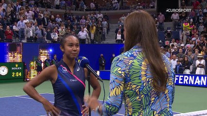 Fernandez, "le show" aussi face au micro : "Merci New York !"