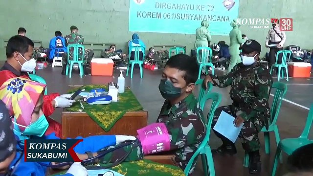 HUT Korem 061, Kodim 0607 Gelar Baksos Donor Darah