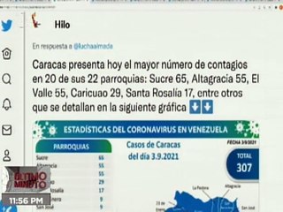 COVID -19 | Venezuela registró 941 casos de transmisión comunitaria y 322.162 recuperados