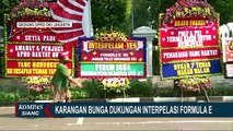 Interpelasi Soal Formule E Gagal,  Karangan Bunga Hiasi DPRD DKI Jakarta Dukung PSI dan PDIP