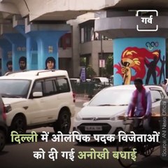 Delhi Metro Pillars Beautified With Graffiti Of Tokyo Olympics Heroes