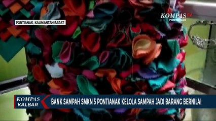 Siswa SMKN 5 Pontianak Olah Sampah Menjadi Kerajinan