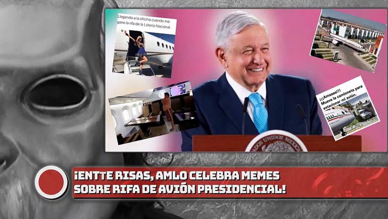 ¡ENTRE RISAS, AMLO CELEBRA MEMES SOBRE RIFA DE AVIÓN PRESIDENCIAL!