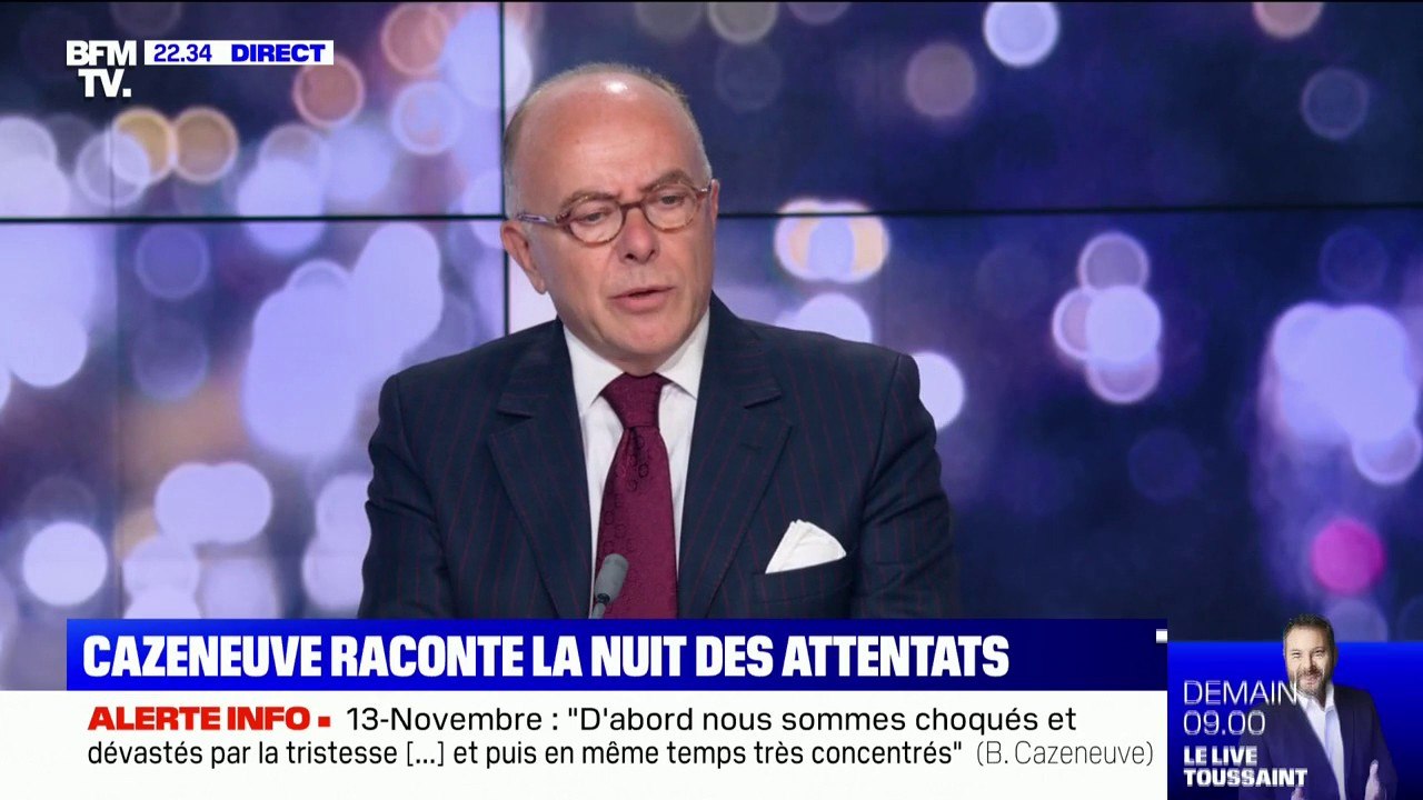 Bernard Cazeneuve sur le 13-Novembre: "Nous sommes choqués et dévastés par la tristesse, (...) et en même temps très concentrés sur les missions qui nous incombent"