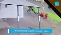 Violento ataque de motochorros a un vicerrector en un colegio de La Plata: lo arrastraron para robarle