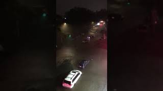 Firefighters Rescue People from Flooded Street in The Bronx