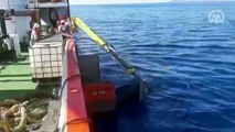Nene Hatun Acil Müdahale Gemisi, Akdeniz'de Suriye kaynaklı petrol sızıntısına ilişkin temizlik çalışmasına başladı