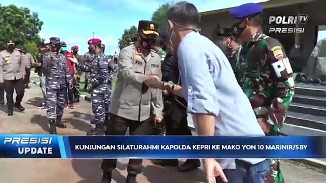 Kunjungan Silaturahmi Kapolda Kepri ke Mako Yon 10 Marinir/SBY