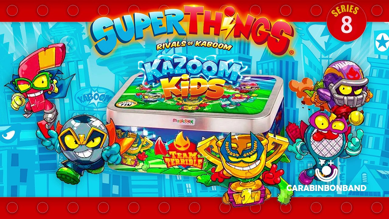 UNBOXING SUPERTHINGS 8 - LATA TEAM TERRIBLE - SUPERZINGS KAZOOM KIDS - By CARA BIN BON BAND