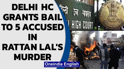 Télécharger la video: NE Delhi riots: Delhi HC grants bail to 5 accused in Rattan Lal murder case | Oneindia News