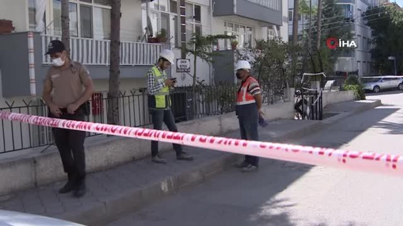 Başkentte taşıyıcı kolonlarında çatlak oluşan bina tamamen boşaltıldı