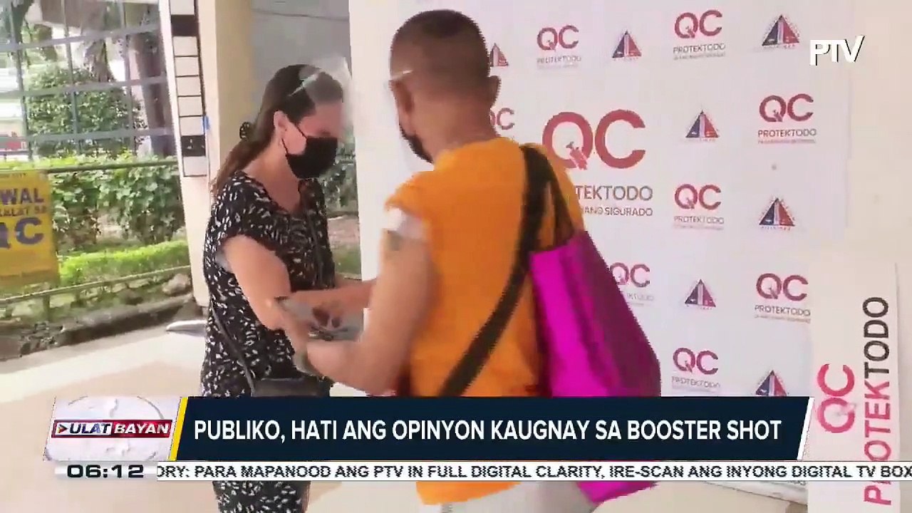 Publiko, hati ang opinyon kaugnay sa booster shot; DOH, iginiit na wala pang pinal na desisyon kaugnay sa pagbibigay ng booster shot