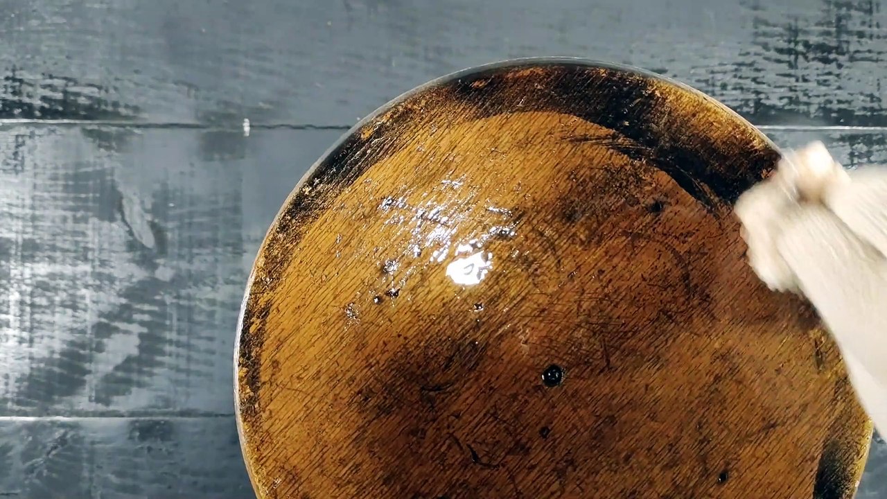 restoring a wooden bench