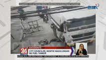 City councilor, muntik magulungan ng fuel tanker | 24 Oras Weekend