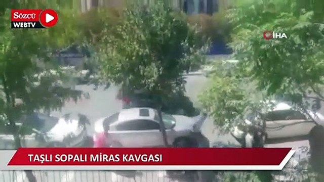 Şanlıurfa’da taşlı sopalı miras kavgası kamerada
