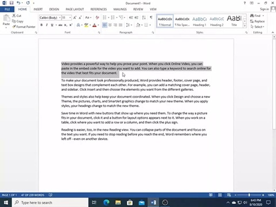 How Microsoft Word 2013 Urdu tutorials Align, Line and Paragraph - class 12 | Technical Buddy