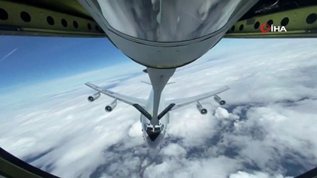 Türk Hava Kuvvetleri, NATO'ya ait uçağa havada yakıt ikmali yaptı
