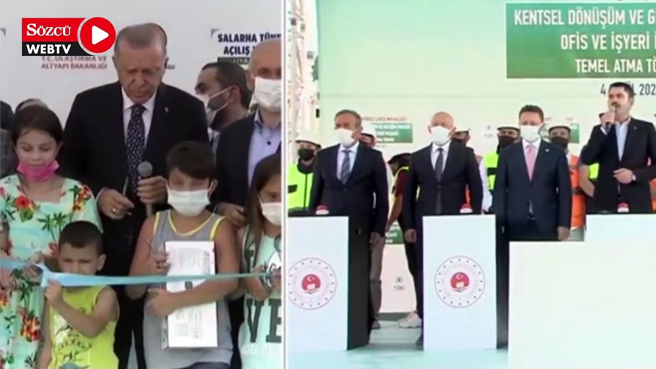 Erdoğan’ın Rize’deki açılışta çocuklarla olan iletişimi gündem oldu: Başına vurdu, “Tamam ulan” ve “Ulan oğlum bu ne hal?”