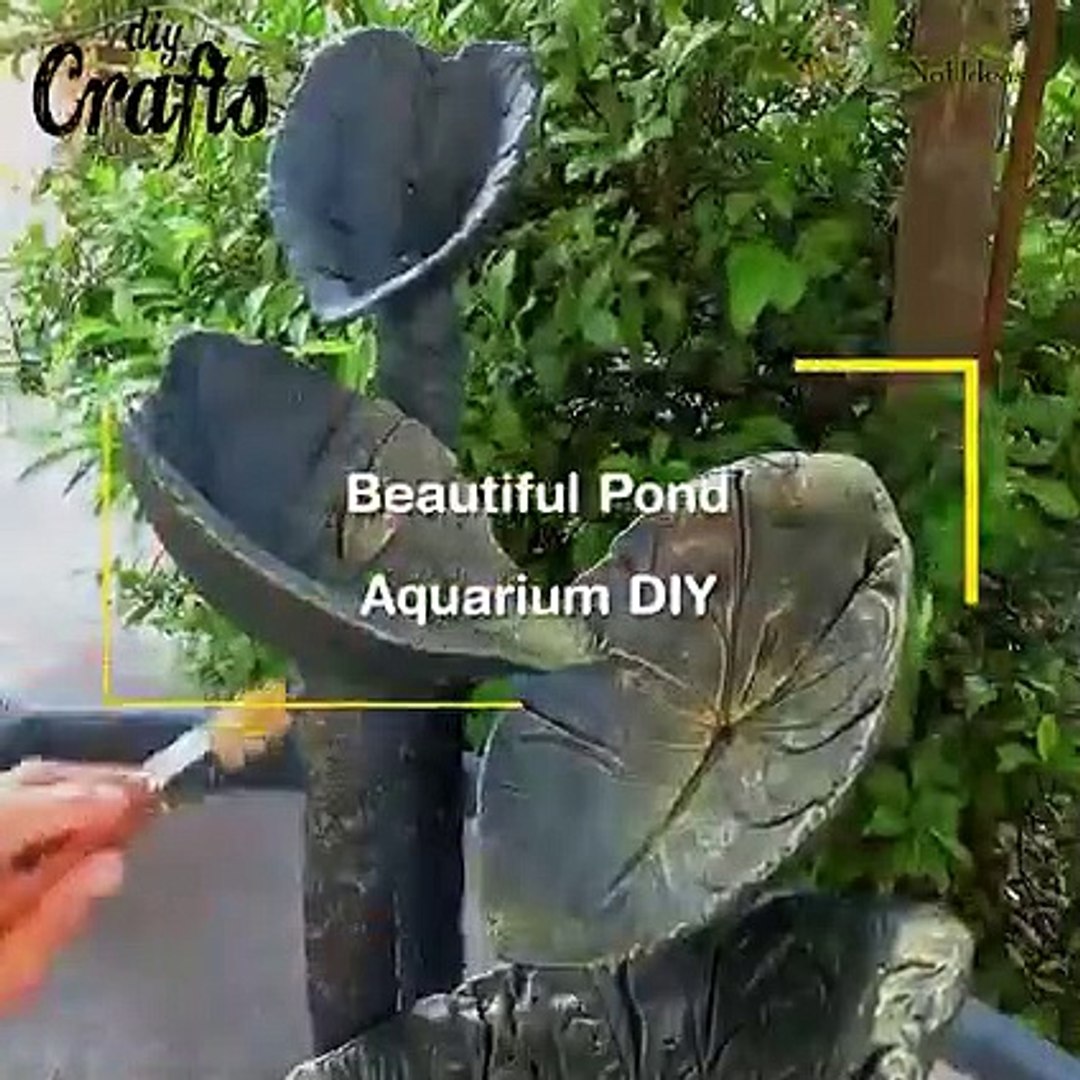 How to Build A Beautiful pond aquarium ideas with Waterfall Very Easy  For Your Family Garden