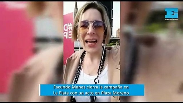 Facundo Manes cierra la campaña en La Plata con un acto en Plaza Moreno