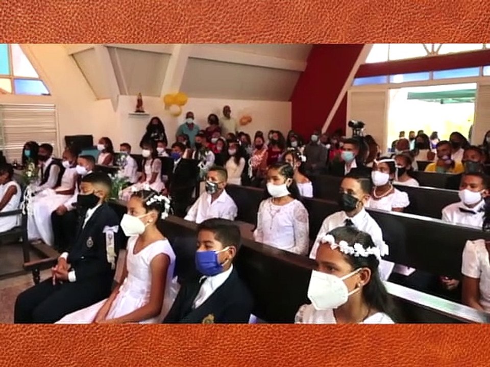 La Santa Misa l Acto de Primera Comunión de los niños y niñas de Ciudad Caribia