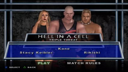 Here Comes the Pain Stacy Keibler(ovr 100) vs Kane vs Rikishi