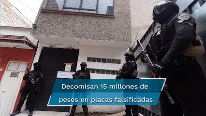 "Las distribuían a todo el país"; así operaba la banda que falsificaba placas en Coyoacán