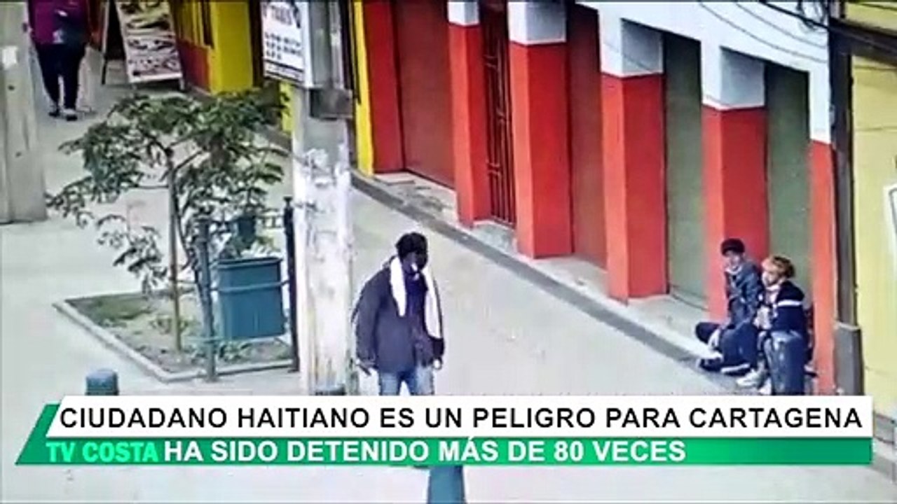 Haitiano ilegal con más de 80 detenciones es aprehendido por Carabineros en Cartagena - TV Costa