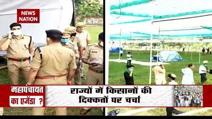 Thousands of farmers head to Muzaffarnagar for massive mahapanchayat