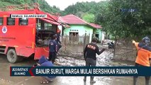 Banjir Surut, Warga di Mamuju Mulai Bersihkan Sisa Lumpur
