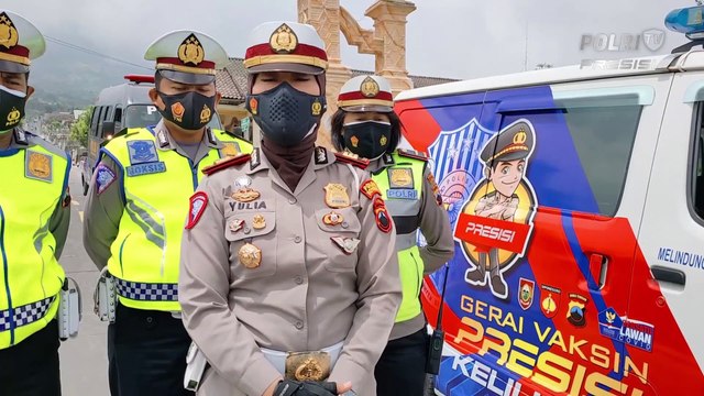 Polres Boyolali Meluncurkan Mobil Gerai Vaksinasi Presisi Keliling, Sasar Warga Lereng Merapi.