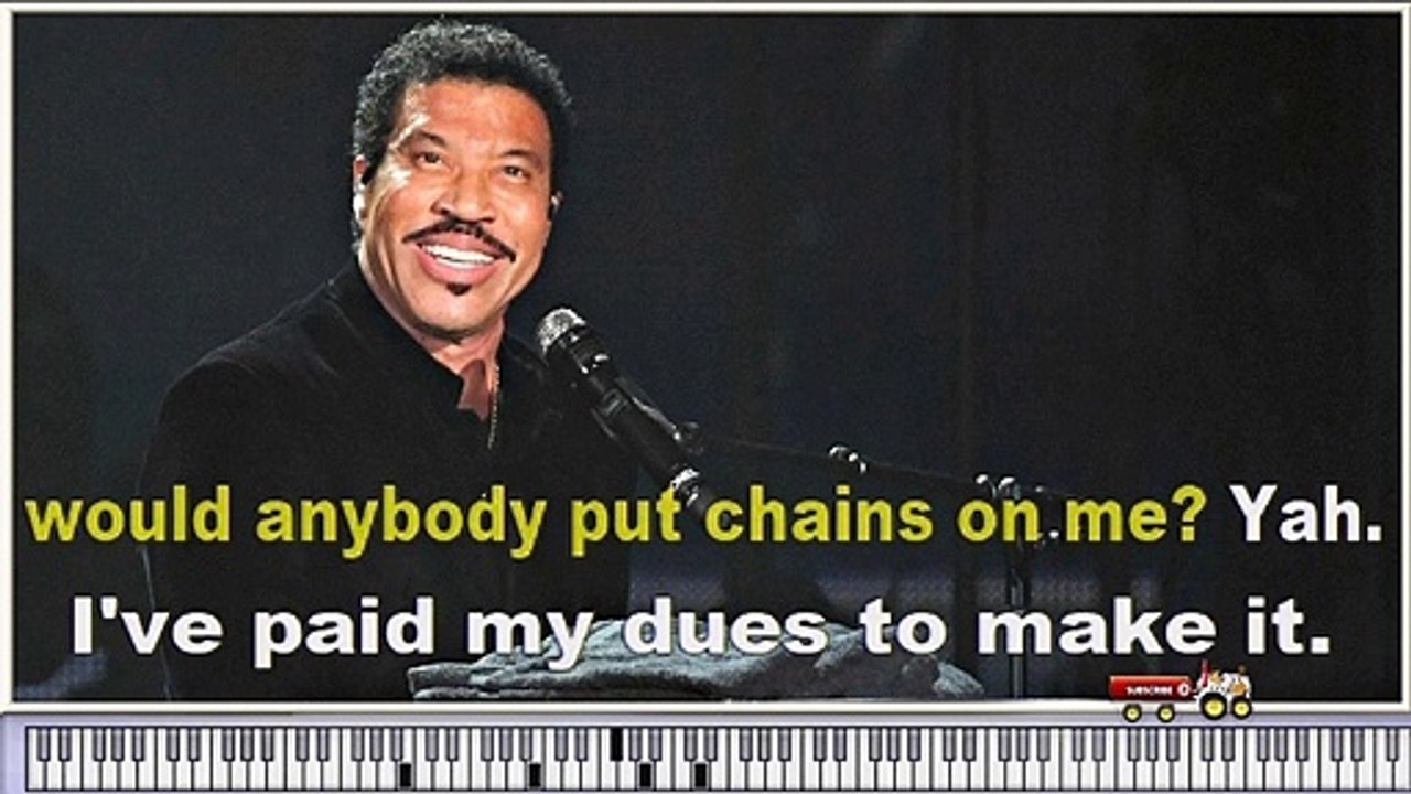 Lionel Richie - Easy - karaoke Instrumental version with virtual piano & lyrics