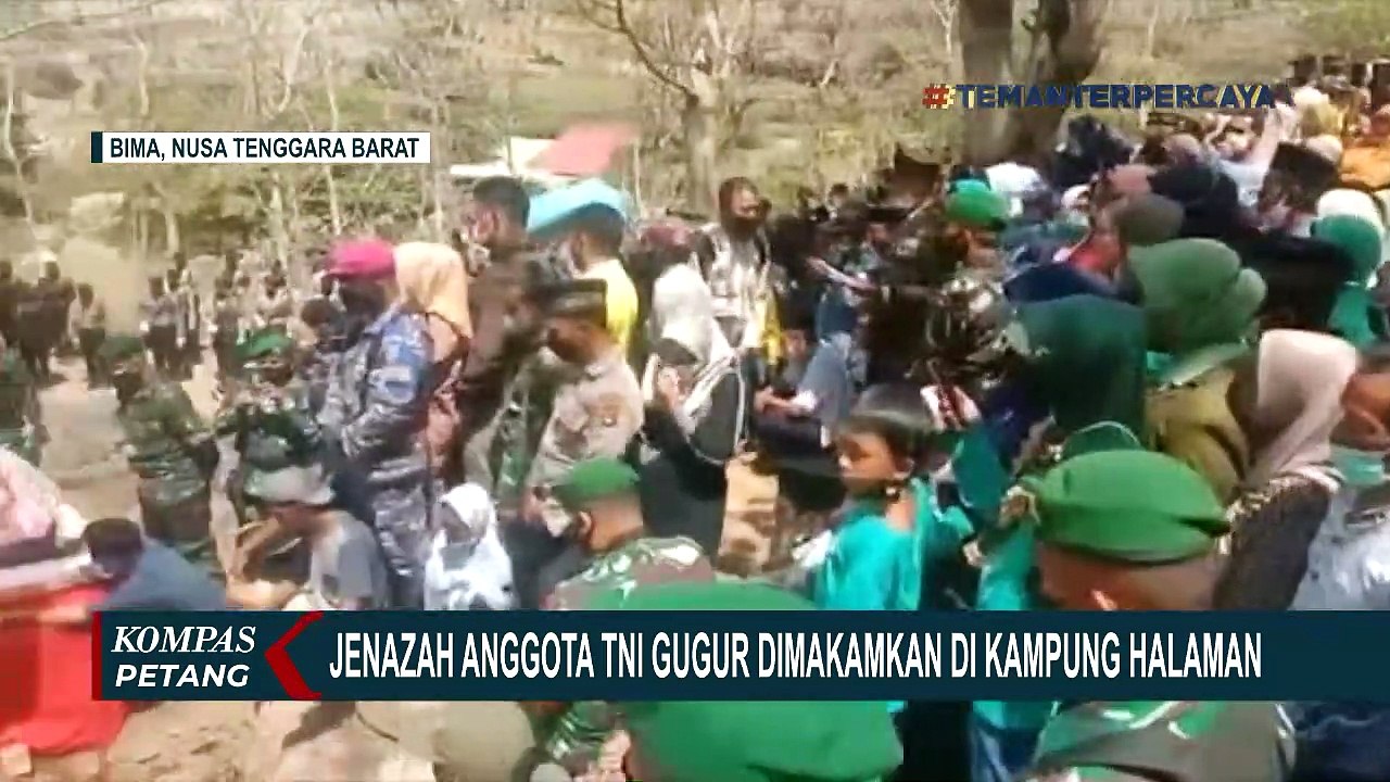 Isak Tangis Pemakaman Prajurit TNI Asal Bima NTB yang Gugur Akibat Serangan KKB Papua