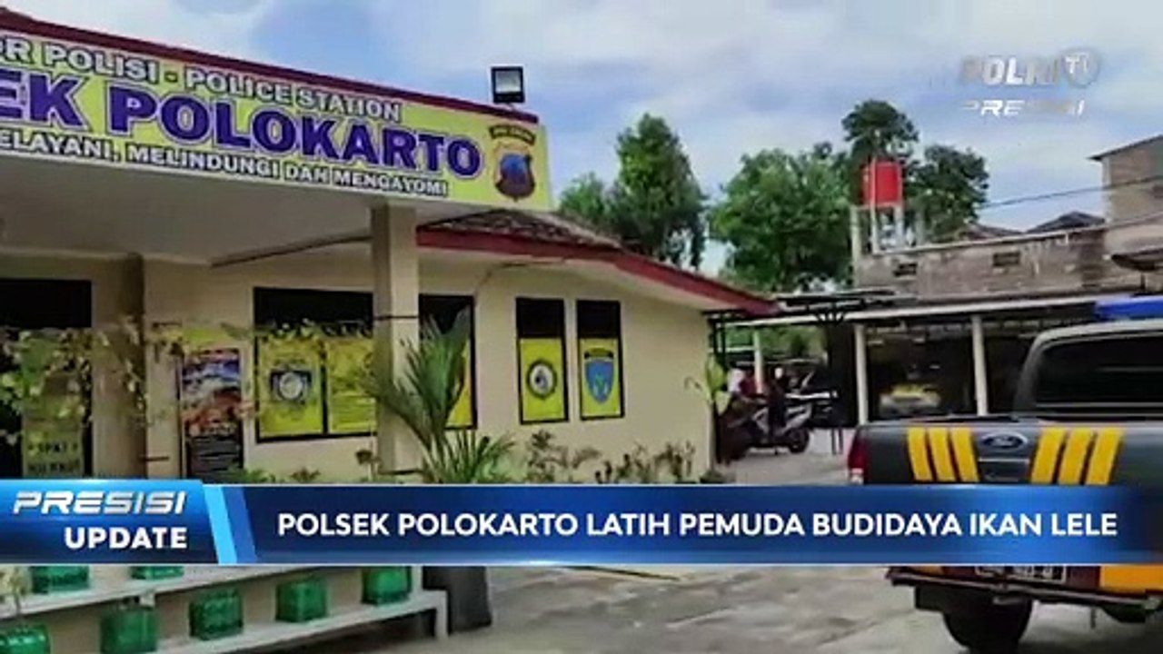 Program Ketahanan Pangan, Polsek Polokarto Polres Sukoharjo Latih Pemuda Budidaya Ikan Lele.