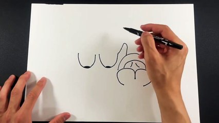【注意】アレな絵を描いているように見えて、ただラクダを描いている動画。_ What does this look like?