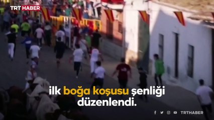 İspanya'da pandeminin başından bu yana ilk boğa koşusu