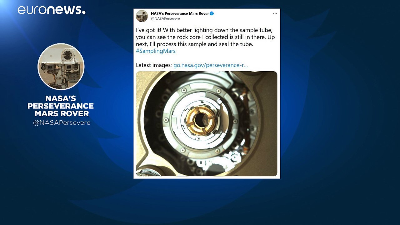 „Ich hab's“: Mars-Rover 'Perseverance“ sammelt Gestein