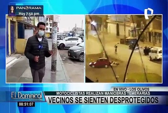 Los Olivos: Motociclistas venezolanos realizan maniobras temerarias en pleno toque de queda