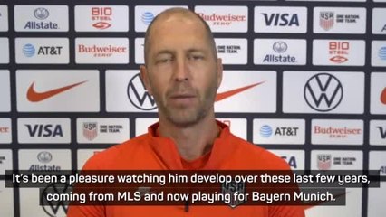 Download Video: ‘It’s been a pleasure watching Alphonso Davies’ –  USA boss, Berhalter