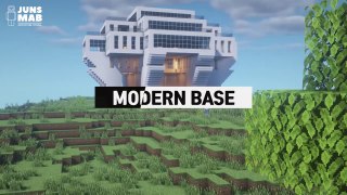Minecraft --A real architect's building base in Minecraft tutorial _ Modern base #110