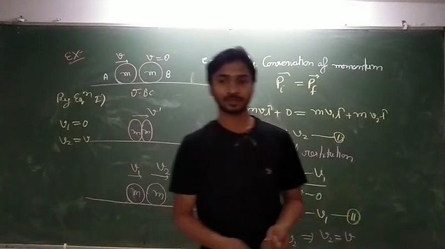 Coefficient of restitution, centre of mass & collision, Neet/IIT-JEE/11th/12th (AK Sir)