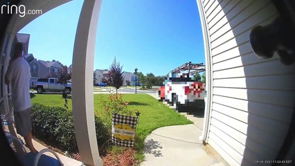 Sudden Slam as Porch Swing Gives Way