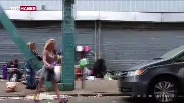 ABD sokaklarındaki uyuşturucu bağımlıları gündem oldu