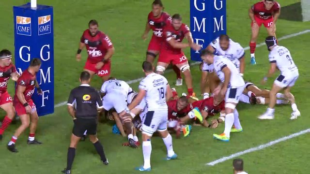 TOP 14 - Essai de Zach MERCER (MHR) - RC Toulon - Montpellier Hérault Rugby - J01 - Saison 2021:2022