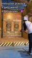 Man Shows Cool Ax-Throwing Trick Shots