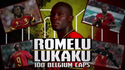 Romelu Lukaku - 100 Belgium caps