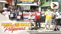 Mga miyembro ng TNVS, nagprotesta laban sa no contact apprehension program ng Quezon City Government