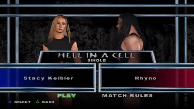 Here Comes the Pain Stacy Keibler(ovr 100) vs Rhyno