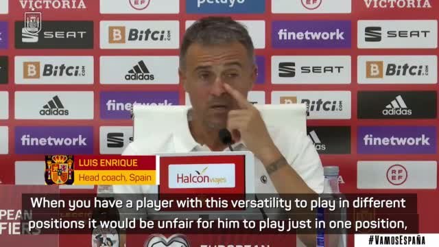 Enrique says playing versatile Llorente in one position 'would be unfair'